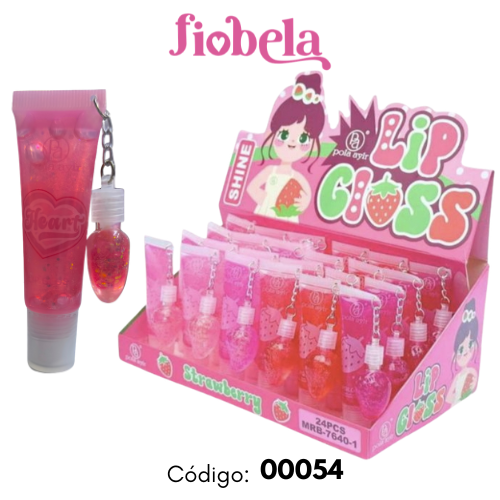 BRILLO LABIAL LLAVERO FRESA POLA